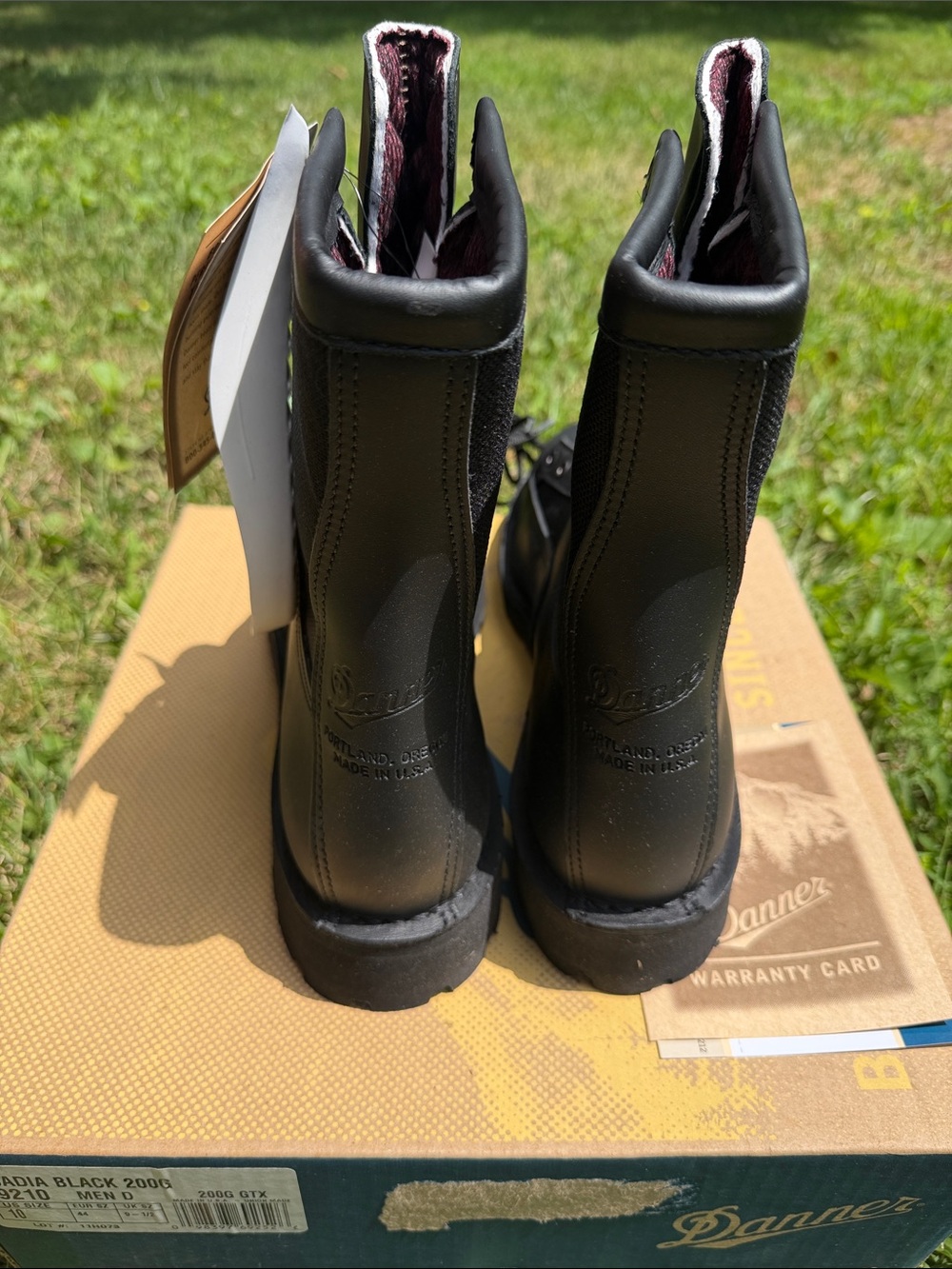 Brand new in box with tags Danner Acadia black 200G Boots size 10 - Picture 5 of 7